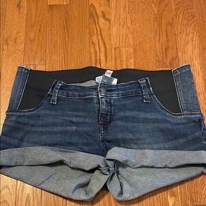 Isabel Maternity by Ingrid & Isabel Dark Blue Jean Shorts